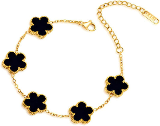 18K Gold Plated Clover Lucky Bracelet