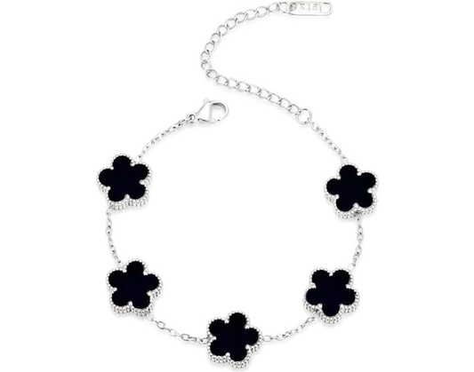 18K Silver-Plated Clover Lucky Bracelet