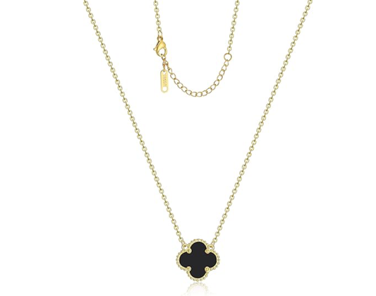 18K Gold Plated Clover Necklace